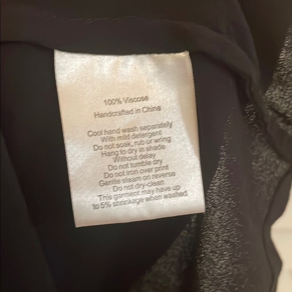 Storm Black and Gray Razor Back Abstract Design Sheer High Lo Tank Top Overlay - Picture 3 of 10